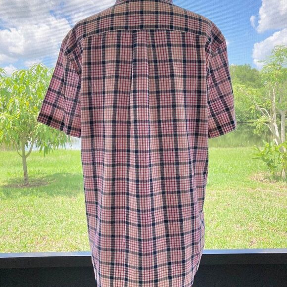 Tommy Hilfiger Men's short sleeve plaid button down shirt NWT size large - Picture 3 of 6